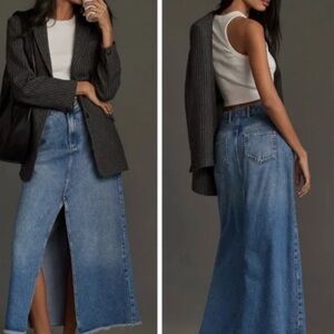 Pilcro / Anthropologie Denim Maxi Skirt